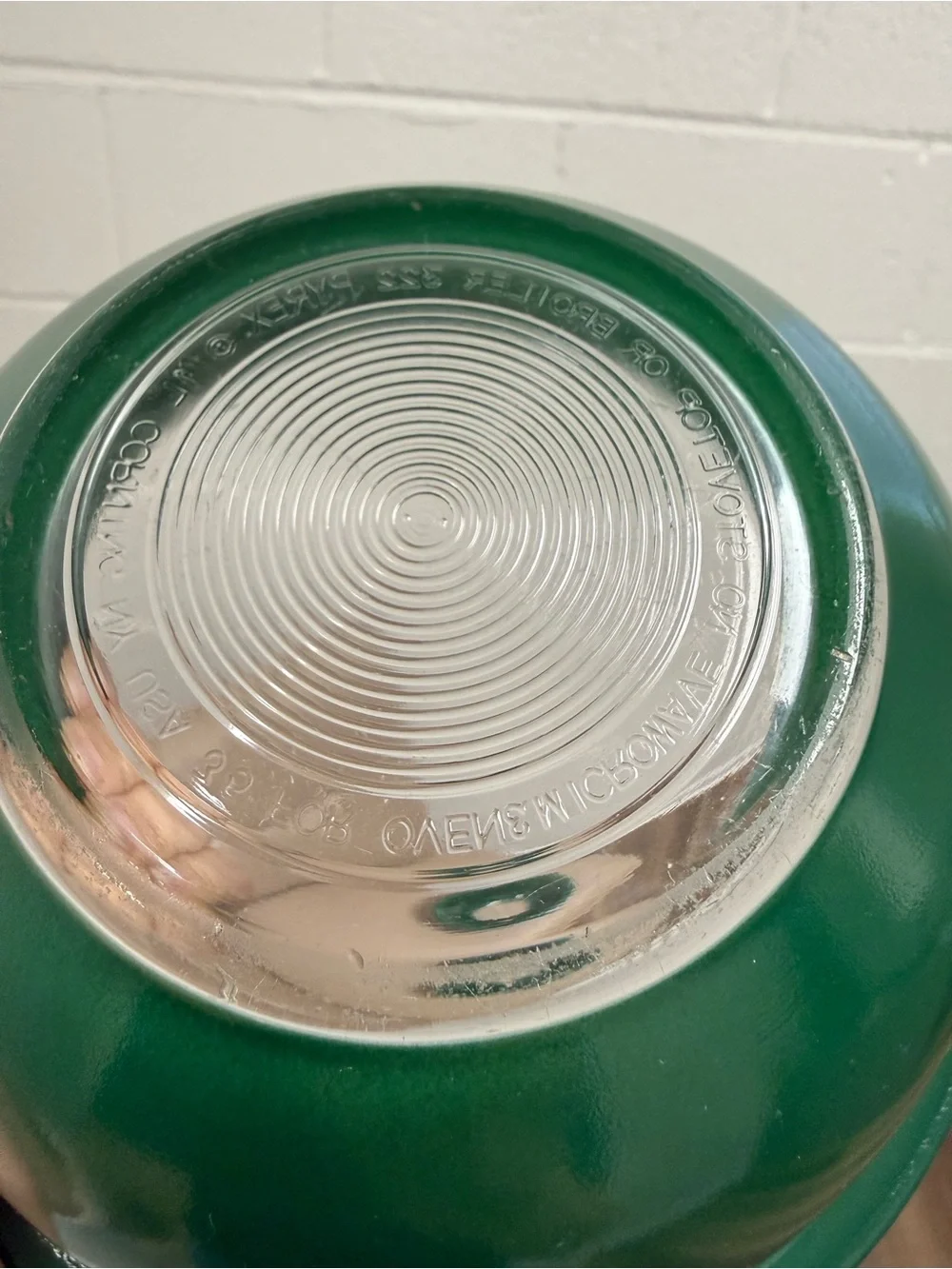 Pyrex Forest Green Rainbow Glass Mixing Bowl Set Vintage Kitchen Bundle